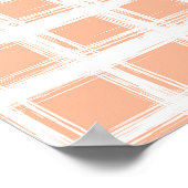 Geometrisch rosa Linien: Nahtloser Raster Poster (Ecke)