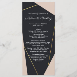 geometrisch rosa schwarz und gold programm