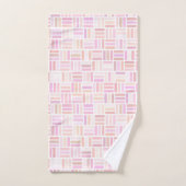 Geometrisch, rosa und orange badhandtuch set (Handtuch)