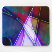 geometrisch rostgealterte Formen mit Neonlicht Mousepad (Vorne)