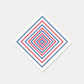 geometrisch-rot-blaue Quadrate für den geometrisch Serviette (Ecke)