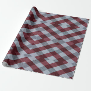 geometrisch rot-grau geschenkpapier