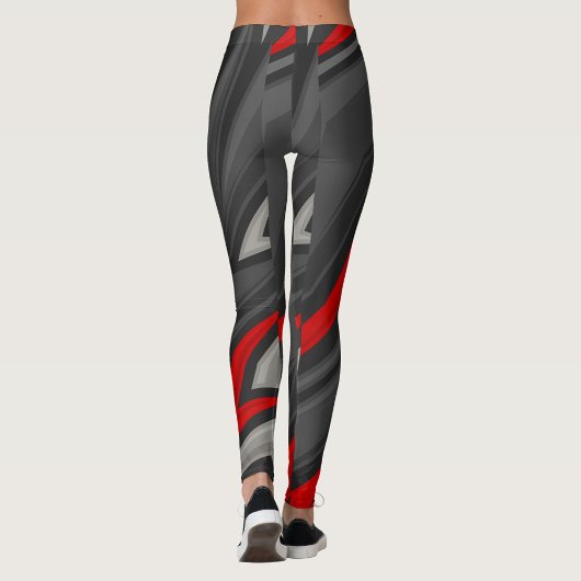 Geometrisch rot leggings