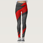 Geometrisch rot leggings