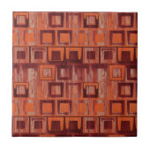 Geometrisch rot und orange fliese (Vorderseite)