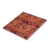 Geometrisch rot und orange fliese (Seite)