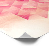 Geometrisch rot und orange poster (Ecke)