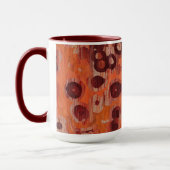 Geometrisch rot und orange tasse (Links)