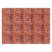 Geometrisch rot und orange tischdecke (Vorderseite (Horizontal))
