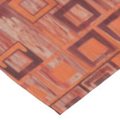 Geometrisch rot und orange tischdecke (Schrägansicht)