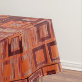 Geometrisch rot und orange tischdecke (Beispiel)