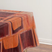 Geometrisch rot und orange tischdecke (Beispiel)