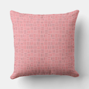 Geometrisch rot und rosa kissen