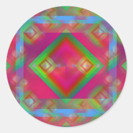 geometrisch runder aufkleber