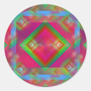 geometrisch runder aufkleber
