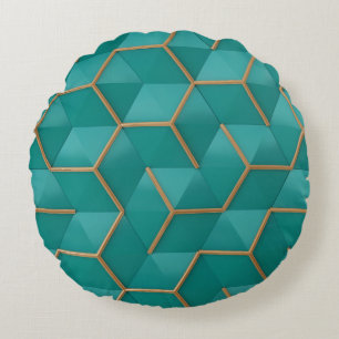 geometrisch rundes kissen