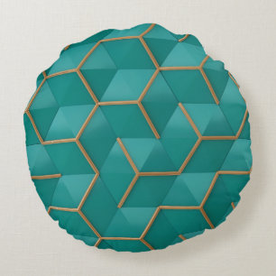 geometrisch rundes kissen