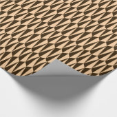 geometrisch, schokolade und pfirsichfarben Mitte d Geschenkpapier (Ecke)