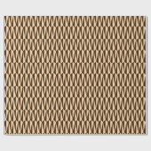 geometrisch, schokolade und pfirsichfarben Mitte d Geschenkpapier (Flach)