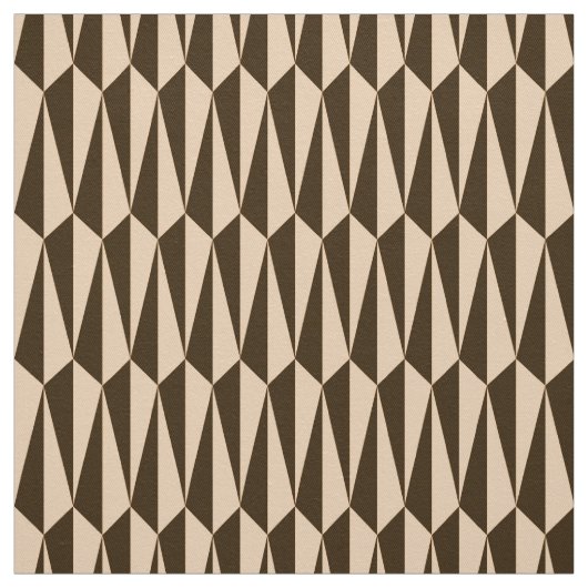 geometrisch, schokolade und pfirsichfarben Mitte d Stoff (Muster)