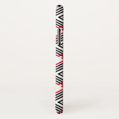 Geometrisch, schwarz, rot und weiß Case-Mate iPhone hülle (Hinten/Rechts)