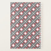 Geometrisch, schwarz, rot und weiß planer (Rückseite)