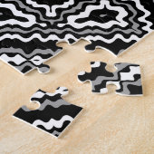 geometrisch-schwarz-weiß-ethnische Muster Puzzle (Seite)