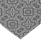 geometrisch-schwarz-weiß-ethnische Muster Tischdecke (Schrägansicht)