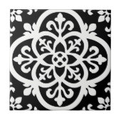 geometrisch-schwarz-weiß gefärbte Fliesen (Vorderseite)