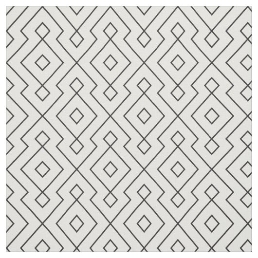 geometrisch-schwarz-weiß gezogenes Muster Stoff (Muster)