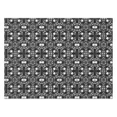 geometrisch schwarz-weiß tischdecke (Vorderseite (Horizontal))