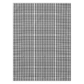 geometrisch Schwarz-weißes Hahnentrittmuster Tischdecke (Vorderseite)