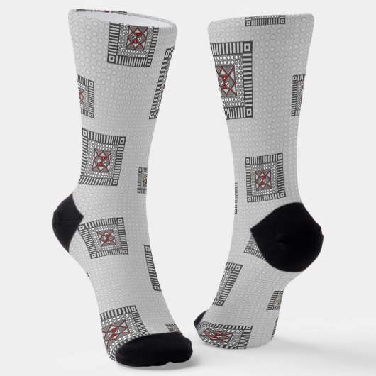 Geometrisch Socken (Gewinkelt)