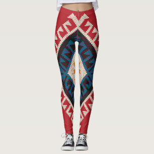 Geometrisch stilvoll klassisch süß-trendy farbenfr leggings