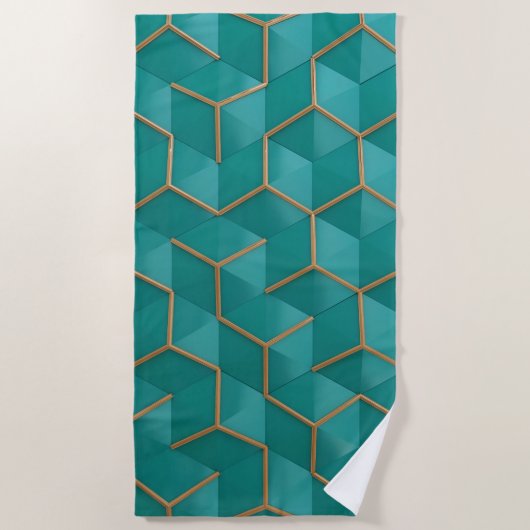 geometrisch strandtuch (Vorderseite)