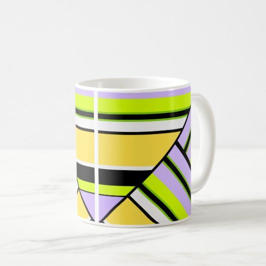 Geometrisch, Streifen Kaffeetasse (VorderseiteRechts)