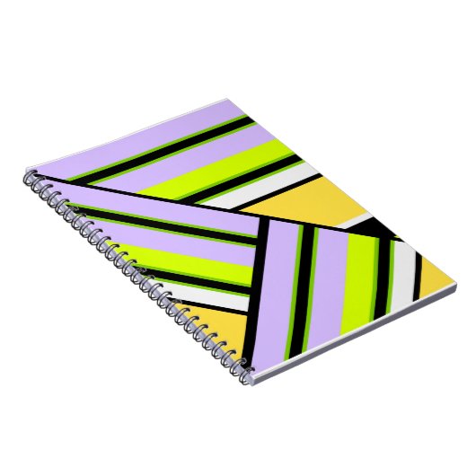 Geometrisch, Streifen Notizblock (Rechte Seite)