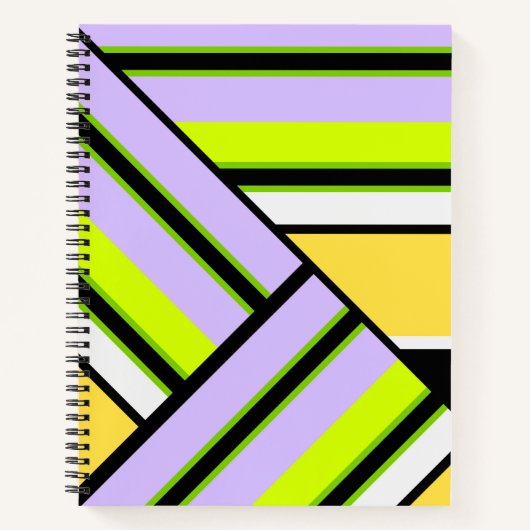 Geometrisch, Streifen Notizblock (Vorderseite)