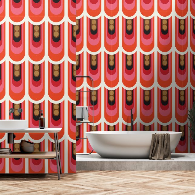 geometrisch tapete (Badezimmer)