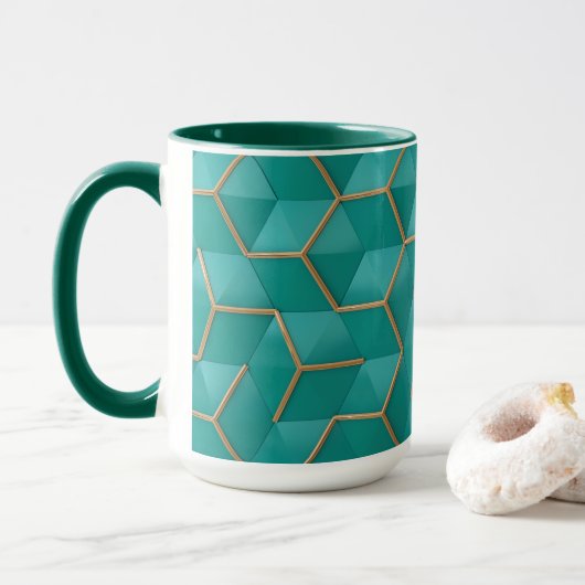 geometrisch tasse (Mit Donut)