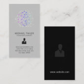 geometrisch | Technologienetzwerkdatenanalytiker Visitenkarte (Vorne/Hinten)