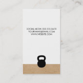 Geometrisch / Variation des Persönlichen Trainers  Visitenkarte (Rückseite)