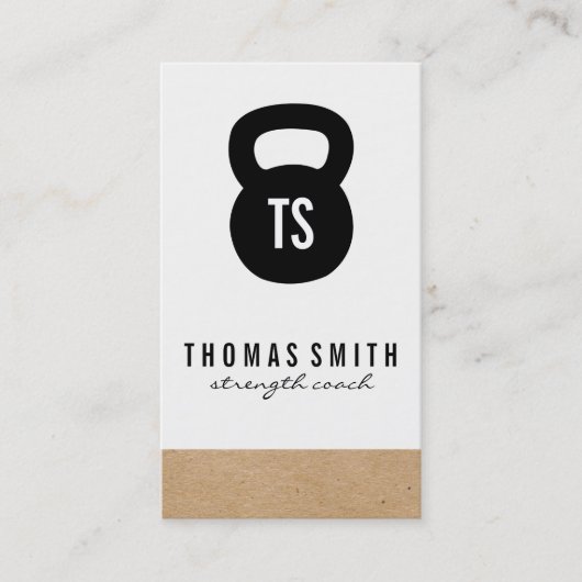 Geometrisch / Variation des Persönlichen Trainers Visitenkarte (Vorderseite)