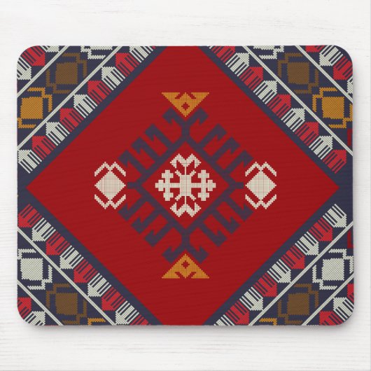 Geometrisch Vintag klassisch niedlich-stylisch bun Mousepad (Vorne)