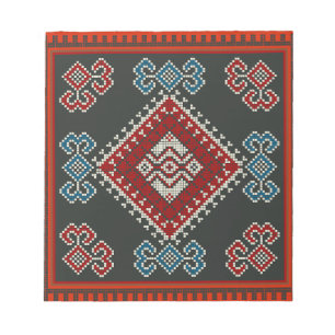 Geometrisch Vintag klassische Mode-trendy bunt Notizblock