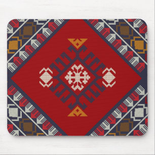 Geometrisch vintage klassisch süß-stylisch farbenf mousepad