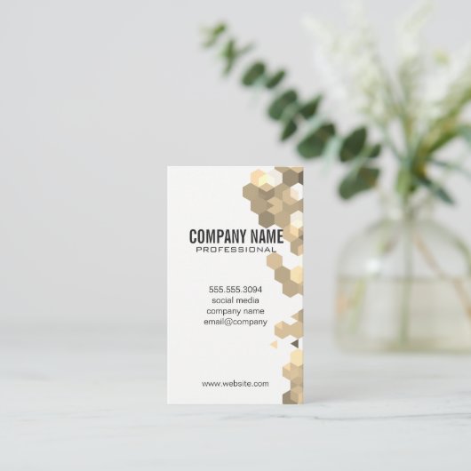 geometrisch visitenkarte (Stehend Vorderseite)