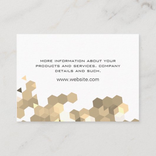 geometrisch visitenkarte (Rückseite)