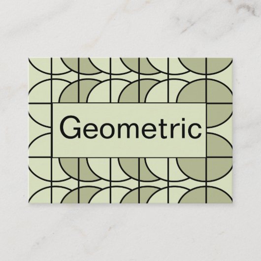 Geometrisch Visitenkarte (Vorderseite)