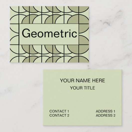 Geometrisch Visitenkarte (Vorne/Hinten)